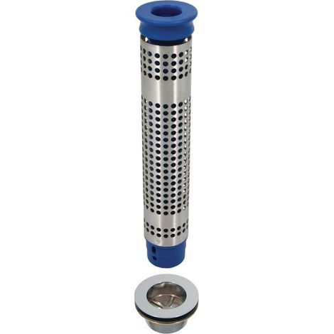 Bonde 70mm et tube de surverse avec filtre pour plonge prof 250mm