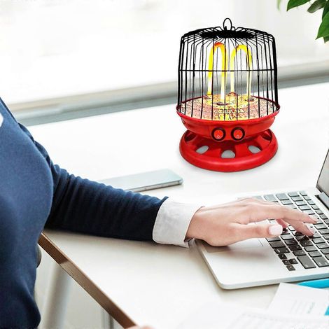 Chauffage électrique pour cage à oiseaux, de bureau, pour chambre à coucher, pour la maison, à chauffage rapide, appareil de chauffage, alimentation électrique, palier (1/5)