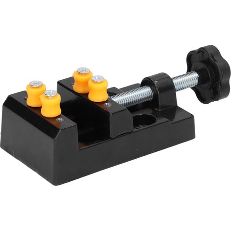 Étau de perceuse en alliage d'aluminium petit établi serrage pour bricolage bois 55mm 122x62x36mm avec 4 vis 4 mandrins (1/5)