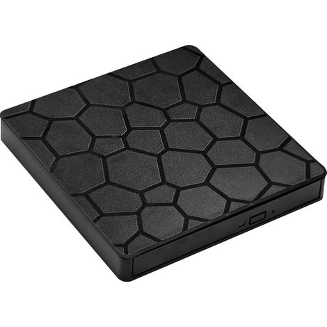 Graveur DVD externe ultra-mince 2 en 1 avec interface USB 3.0 Type-C, graveur/lecteur/lecteur DVD/CD, adapté aux ordinateurs portables. (1/5)
