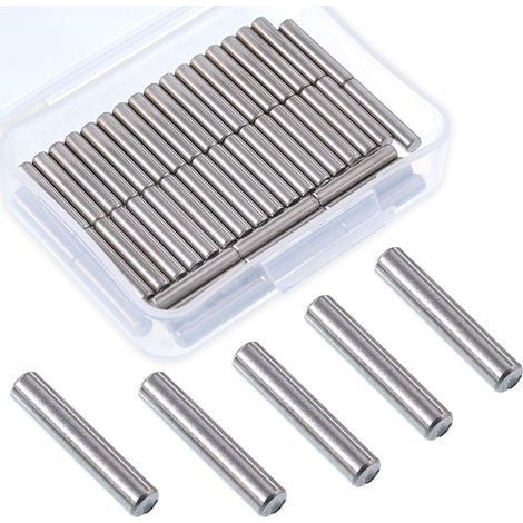 CCYKXA 50 Pcs Stainless Steel Shelf Support Pegs Polished Nickel 5 x 25mm