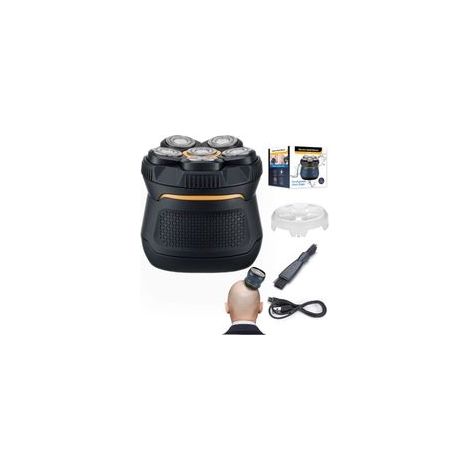 Rasoir sans fil étanche IPX7 (utilisation à sec ou sous l'eau) avec tête magnétique amovible, écran LED et charge rapide Type-C — Kit de toilettage pour hommes