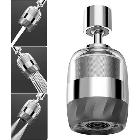 CCYKXA Küchenarmatur-Luftsprudler-Verlängerung, M22/M24-Luftsprudler mit Filter, 360° schwenkbarer Küchenspülen-Brausekopf, wassersparende Armaturverlängerung (1/5)
