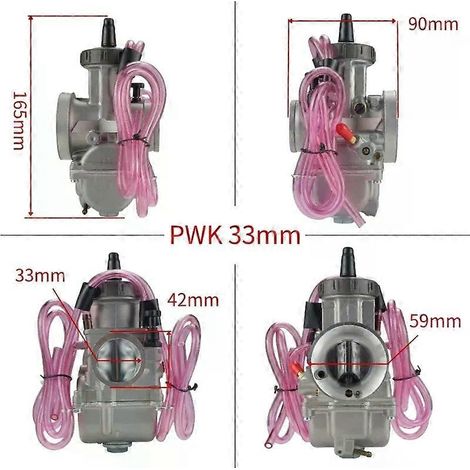 Carburateur de course pour moto Keihin PWK 33 34 35 36 38 40 42 mm, compatible avec KTM 380 EXC 12 LT USA 1998 (quad, enduro, moto tout-terrain). (1/5)
