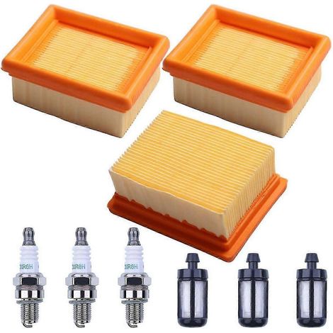 Kit di 3 filtri aria/carburante e candele per soffiatore a zaino Stihl BR800 BR800C BR800X Magnum (1/5)