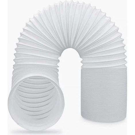 Tuyau Climatiseur Mobile, Tuyau D'évacuation D'air En Pvc Flexible Tube De Ventilation Universel Tuyau Kit Pour Climatiseur Mobile Diamètre, 13CM Diamètre 150CM Longueur，sens horaire (1/3)