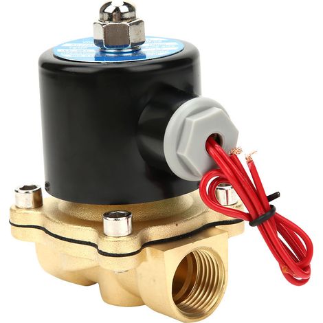 2W160-15 Magnetventil, normalerweise geschlossen, G1/2 BSPP Innengewinde, Messing, 24 V (1/5)