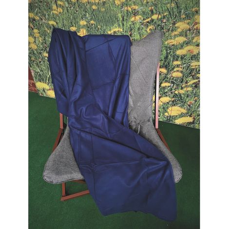 Couverture polaire : Bleue 220 x 240 cm (1/2)