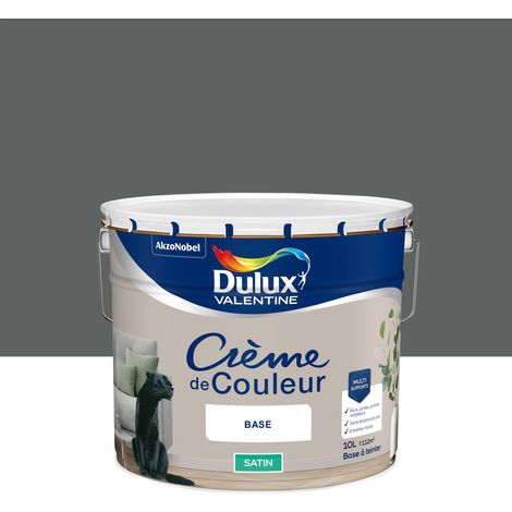 Peinture Crème De Couleur Satin Pierre de Lave 10L - Dulux Valentine