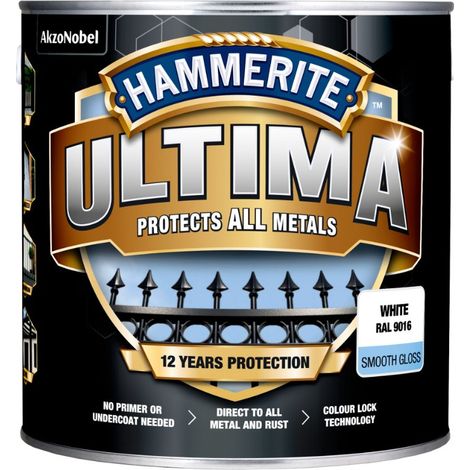 Pintura hammerite ultima smooth impermeable antióxido 0.7L