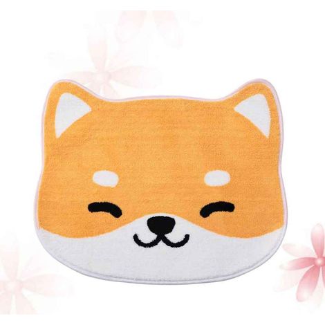 Tapis De Bain Antidérapant Animal Motif Dessin Animé 80x48 Cm en Microfibre Absorbante Orange, Confortable pour Salle De Bain, Chambre Et Entrée, Protection Sol Et Absorption D’Eau (1/5)