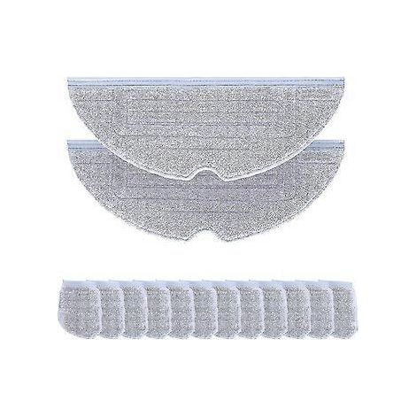 Lot de 12 lingettes de nettoyage pour aspirateur robot Roborock S7 / S7+ / S7 Maxv / S7 Maxv Plus / S7 Maxv Ultra / S7 Pro Ultra - Lingettes de nettoyage vibrantes en microfibre de rechange (1/5)