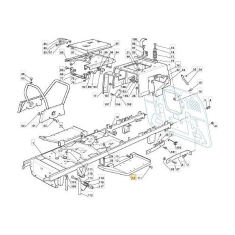 PEDANA SX VNN TC 2000 08/09 ORIGINALE STIGA - 382510043/2