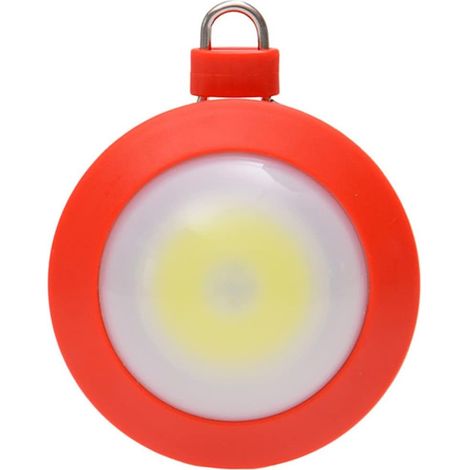 Lumières de camping, lumière de tente LED, portable magnétique collant COB lampe ronde lampe de camping en plein air lumière de secours pour le camping randonnée pêche, rouge(pile non incluse)