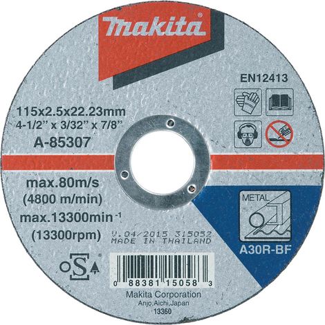 LAME CIRCULAIRE POUR MÉTAL 115X22,2 MM MAKITA A-85307 (1/3)