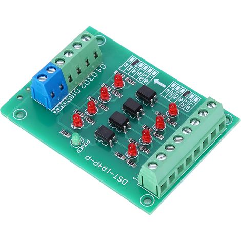 Module d'isolation optocoupleur PLC 4 canaux, carte de conversion de tension de signal DST1R8PN (1/5)