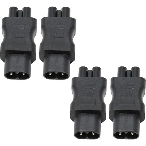 Convertisseur IEC320 C8 vers IEC320 C5 10 A 250 V 2,5 A 250 V, adaptateur secteur pour ordinateur portable, onduleur et serveur (lot de 4). (1/5)