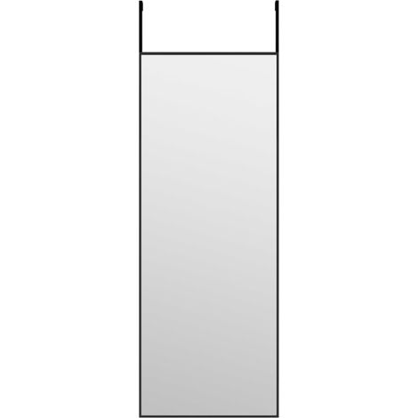 Maison Exclusive - Specchio da Porta Nero 30x80 cm in Vetro e Alluminio