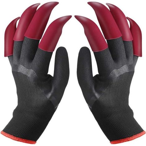 Gants de Jardin avec Griffes Imperméables Gants de Génie Jardinage pour Creuser une Plantation la Ferme des Gants de Travail avec 8 Griffes pour le Jardin (1/5)