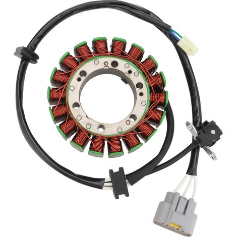 Universal magneto ignition coil, compatible with the four-wheeled motorcycles of the Yamaha YFM250 and YFM660R series.