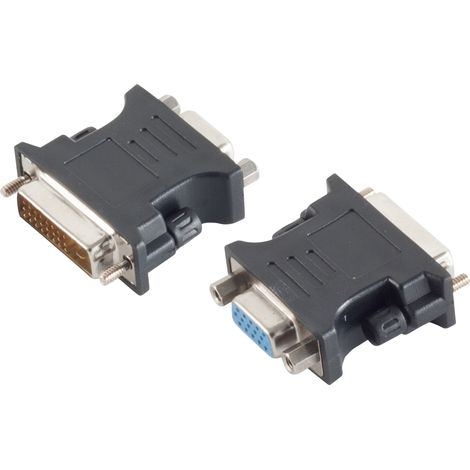 S-IMPULS DVI-D (24+1) Adaptateur prise VGA PVC noir
