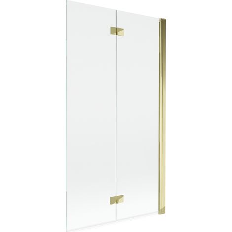 Mexen Mist Duschabtrennung 2-flügelig rechts 100 x 150 cm, transparent, gold - 8A9-100-002-50-00-P (1/5)