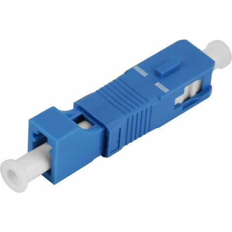 Adaptateur de Fibre Optique, SC Mâle à LC Femelle Convertisseur Optique Hybride Optique de Fibre de Mode Unitaire pour Réseau et Communication Optique (1/5)