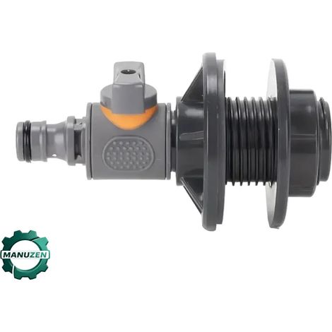 Manuzen - Robinet adaptateur pour cuve IBC et récupérateur d’eau — Gris (1/5)