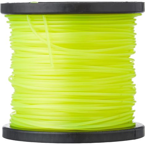 Fil de débroussailleuse en nylon rond, jaune, 2,4 mm x 100 m (1/3)
