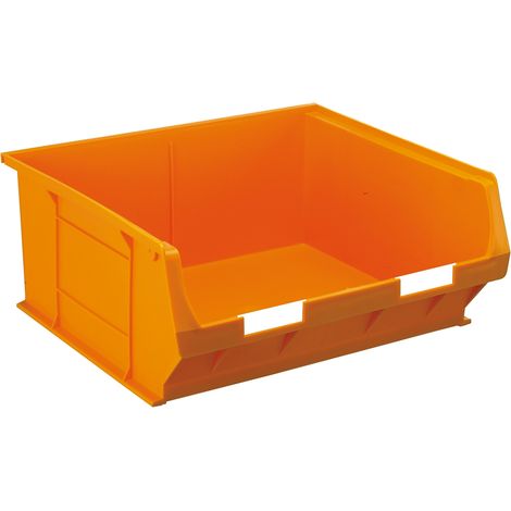 Bac de rangement RS PRO Orange en PP, 180mm x 419mm x 376mm ( Prix pour 1 ) (1/2)