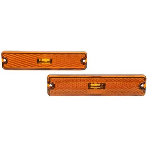 Par de luces de posición laterales para automóvil, tono 56001424, transmisión de luz alta, repuesto para Jeep Wrangler YJ 1987-1995 amarillo (1/5)