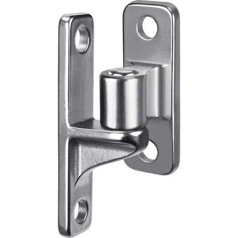 BEBUSINGOTO Bisagra de puerta de acero inoxidable 304, bisagra de puerta hembra y macho, soporte de peso de 272,2 kg, para puertas de cercas, granjas y graneros (1 pieza) (1/5)