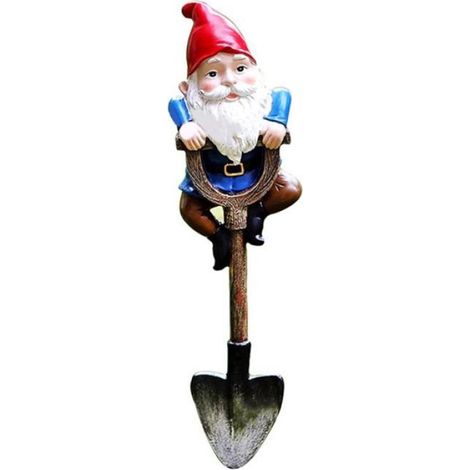 Nain de Jardin - Résine Extérieur - Statue Décorative Cour Pelouse Arrière-Cour - 16,5 x 5 x 3 cm - 1 Pièce (1/4)