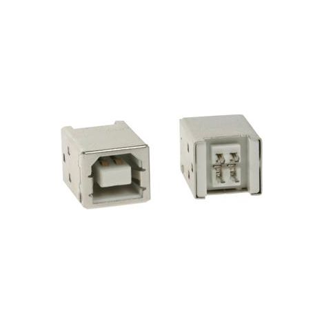 CONECTOR USB TIPO B, HEMBRA, CONECTOR SIMPLE 180°, PARA CI (1/2)