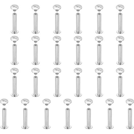25 Jeux De Vis Chicago M5x25mm À Tête Phillips Rivet Clou Blanc (1/5)