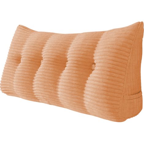 VERCART Grande cuscino a cuneo per il riposo a letto, cuscino lungo per la lettura cuscino decorativo per la testiera cuscino triangolare per la schiena cuscino da salotto per il letto da giorno o il (1/4)