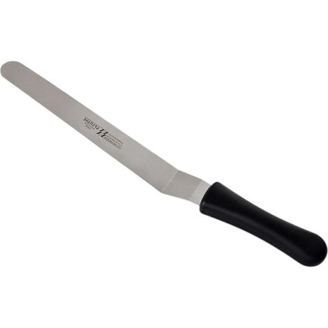 Svanera, spatola flessibile a ginocchio piegata cm 26 in acciaio inox con manico in nylon (1/4)
