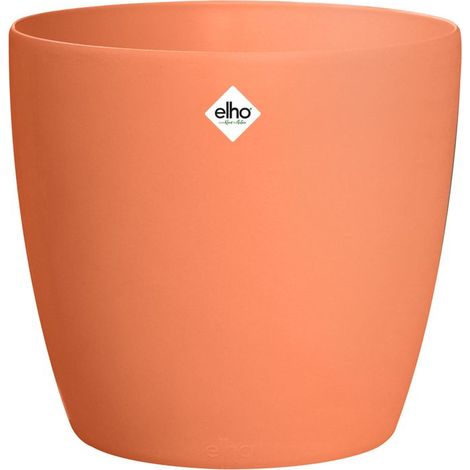 Elho Brussels Round Wheels 35 - Marrone - Ø 35 x B 35 x H 33 cm - Interno - 100% riciclato (1/4)