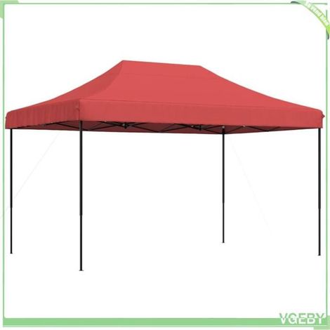 Tente de réception pliable - FAFEICY - 4004963 - Bordeaux - 440x292x315 cm - Pop-up, toit PVC (1/5)