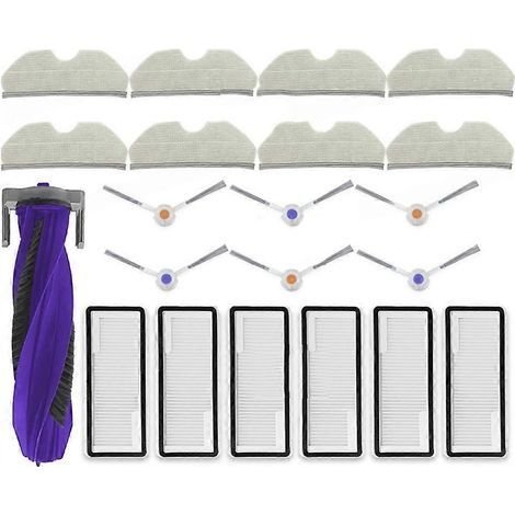 Accessoires pour aspirateur robot Narwal Freo X Plus : brosse principale, brosse latérale, filtre HEPA et lingette de nettoyage (A) (1/5)