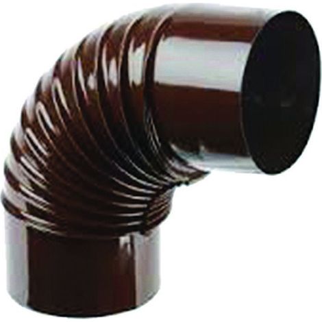Gomito 90° Porcellanato Per Stufe A Legna - Ala Smalto Classic - Marrone - Misura: ø mm.130