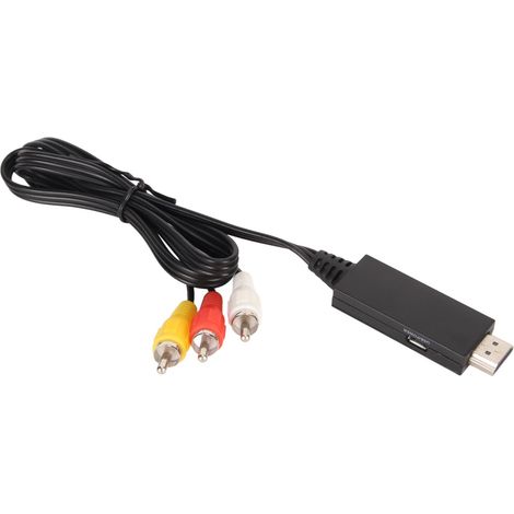 Adaptateur HDMI vers RCA - Convertisseur Vidéo Audio pour TV CRT, Lecteur DVD et Rétrogaming (Câble 1 mètre) (1/5)