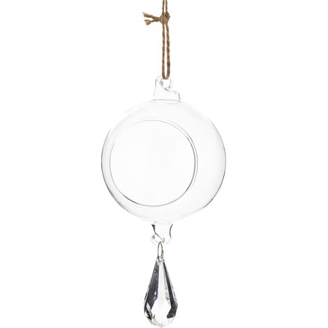 Decorazione da appendere in vetro, pallina decorativa 16x7,5x7,5 (1/5)