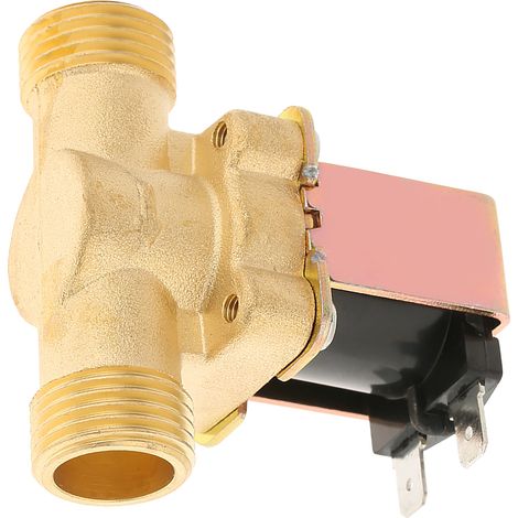 1/2" DC 12V Messing-Magnetventil, normalerweise geschlossen, zur Wassersteuerung (1/5)