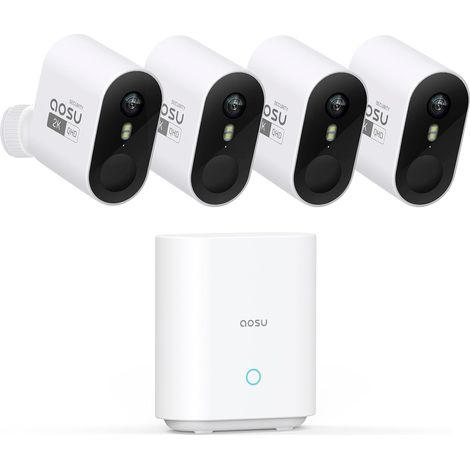 2K Caméra Surveillance WiFi Extérieure Intérieur sans Fil, Abonnement, Ultra Grand Angle, Autonomie Jusqu’à 240 Jours, Alerte Al Détection, Suivi Inter-Caméras (1/5)