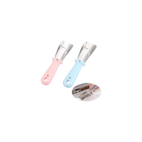 Lot de 2 pelles grattoirs de dégivrage en acier inoxydable pour réfrigérateur et congélateur – (1/2)