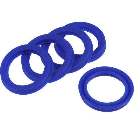5 Pièces Joints Radiaux UN, Joints d'Huile PU pour Vérins Hydrauliques (Bleu, 25 mm ID x 33 mm OD x 5 mm de largeur) (1/5)