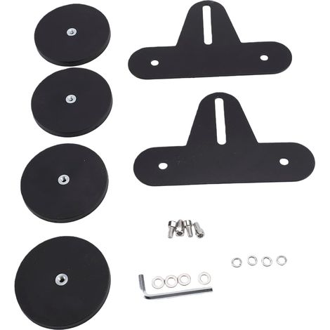 Magnetic LED Light Bar Mounting Bracket, 2-Pack, Rubber-Coated Base, 60kg Suction Cup, for Off-Road Trucks, ATVs (1/5)