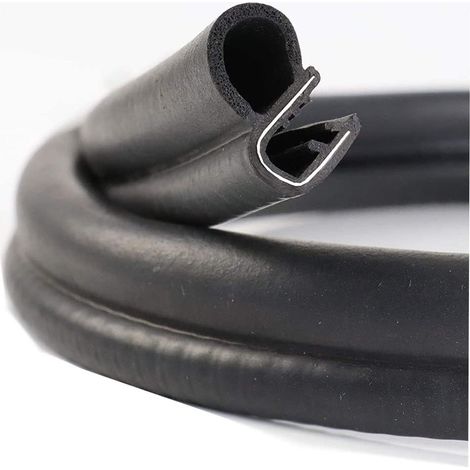 Joint de porte de voiture,5 m,Profilé universel en caoutchouc EPDM,Joint de coffre,Pour voitures, bateaux, camping-cars,Pour intérieur,Tapis d'isolation acoustique de voiture (type 1) (1/5)