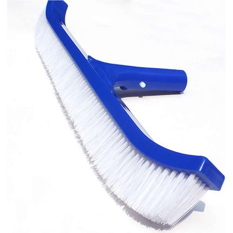 Brosses de piscine de 45 cm (18 pouces) pour le nettoyage des carreaux muraux de piscine, tête de brosse en nylon à extrémités incurvées (1/5)